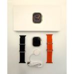 Normadia Ultra 49MM Akıllı Saat, Nfc, Pusula, Ses Kayıt, 2'li Kordon (Turuncu-Siyah) - Seçenek 1 - Altın - Gümüş - Bakır