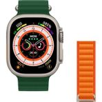 Normadia Ultra Akıllı Saat 8 Ultra 49MM Nfc Gps Kablosuz Şarj Yeşil Kordon - Seçenek 1 - Ahşap