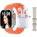 Normadia Ultra Plus Watch 8 Akıllı Saat ve Bluetooth Kulaklık Seti - Seçenek 1 - Altın