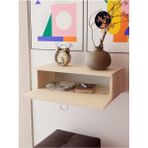 Normadia Vizon Rengi Mdf Duvara Monte Dresuar, Modern ve Şık Konsol (60CM)