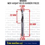 Normadia Yüksek Performanslı Mdf ve Ahşap Helis Karbür Freze Bıçağı - Seçenek 1
