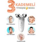 Normadia Yüz ve Boyun Titreşimli Masaj Aleti, 3 Modlu, Kırışıklık Giderici - 1BW-Beyaz
