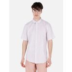 Normal Kesim Shirt Yaka Bej Erkek Kısa Kol Gömlek Cl1067835