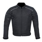 NORMAN Motosiklet Motosiklet Ceket Erkekler için Su Geçirmez Tekstil Biker CE Zırhlı Cordura, siyah, XXL