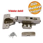 Norman Mutfak Vestiyer Kiler Dolabi Mobilya Kapak Kapagi Metal Duz Krom Pistonlu Tas Mentese