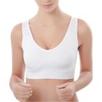 Normbra Dikişsiz Toparlayıcı ve Sıkılaştırıcı Sütyen - Beyaz - 2XL