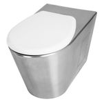 Normo Paslanmaz Çelik Engelli S Çıkışlı Taharet Çubuklu370x700x460 mm Klozet