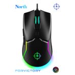 North Air Black RGB 7.200 DPI Profesyonel Makrolu FPS Gaming Siyah Oyuncu Mouse