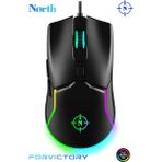 North Air Black RGB Kablolu Profesyonel Oyuncu Mouse - Siyah