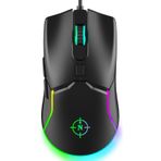 North Air Rgb Kablolu 7.200 DPI, Optik Sensör, 7 Programlanabilir Makro Tuşu, AURA RGB Aydınlatma, Gaming PTFE Patenleri, Profesyonel Gaming Oyuncu Mouse, Siyah