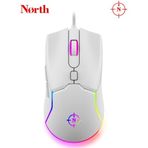 North Air White Rgb Kablolu Profesyonel Oyuncu Mouse