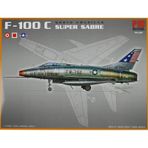 North American F-100 C Super Sabre Pm Model Avcı-Bombardıman Uçağı Demonte Plastik Maketi
