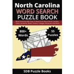 North Carolina: Word Searches About North Carolina: Beaches, Sports, Museums, Landmarks, History, Cities, Towns and More | Easy to Read Print | 800+ ... For Gifts, Vacations, Holidays and Free Times