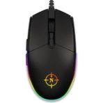 North Combat RGB Kablolu Oyuncu Mouse - Siyah