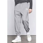 North London Erkek Gri Oversize Kesim N/l Eşofman Altı