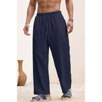 North London Erkek Oversize Keten Karışımlı Pantolon