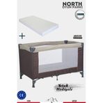 North Oyun Parkı 60x120cm Yatak Hediyeli kahverengi