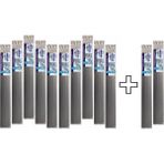 NORTH PLAS PLASTİK KAYNAK ELEKTROT - ABS GENİŞ SİYAH 10+2 PAKET