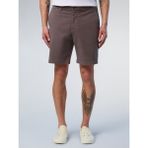 North Sails Regular Fit Organik Pamuklu Esnek Erkek Chino Şort - Açık Gri - Siyah - 33