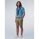 North Sails Regular Fit Organik Pamuklu Esnek Erkek Chino Şort - Haki Yeşili - 34