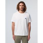 North Sails Vintage Comfort Fit Bisiklet Yaka Logo Nakışlı Organik Pamuk Tişört - Marshmallow - XL