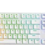North Shield White Red Switch Türkçe Q Rgb Beyaz Mekanik Gaming Kablolu Klavye