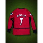 North Stand Nostaljik 2004 Sezonu Manchester United Uzun Kollu Ronaldo Forma - Kırmızı
