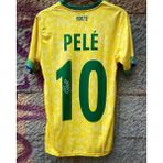 North Stand Nostaljik Pele İmzalı Brezilya Forması - 2XL - Sarı