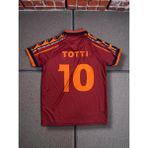North Stand Nostaljik Roma Totti Bordo Yakalı Forma - Kırmızı - Mavi