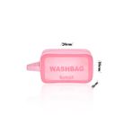 NorthAK Şeffaf Seyahat Makyaj Çantası - Seyahat, Kozmetik Ve Makyaj Çantası Orta Boy Pembe Washbag