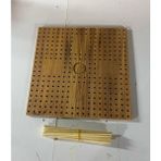 Northanka 6 mm Motif Tahtası MDF Malzeme ile 29x29 cm Bambu Çubuklar ile 20 Adet