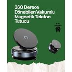 Northcity 360° Ayarlanabilir Manyetik Araç Telefon Tutucu - 4.7 Inç ve Üzeri Akıllı Telefonlar Için Kompakt ve Pratik Tasarım - Siyah