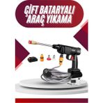 Northcity Akülü Oto Yıkama Makinesi - Şarjlı Yüksek Basınçlı Araç Temizliği