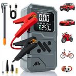 Northcity Ally ST-9654 Taşınabilir Lastik Şişirici ve Marş Akü Takviye Seti – 150 PSI Hava Pompası ve Acil Durum Kiti