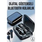Northcity Bluetooth Kulaklık Dijital Göstergeli Kablosuz Uzun Pil Ömrü - Powerbank Özelliği ve Ergonomik Tasarım - Siyah