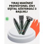Northcity Hareket Halinde Kullanıma Uygun Tıraş Makinesi - Kablosuz Şarjlı Çok Fonksiyonlu Erkek Bakım Seti - Çok Fonksiyonlu Set