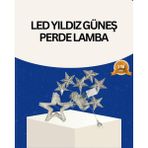 Northcity Iç Mekan Uyumlu Yıldız Peri LED Perde 3x3 Metre - Masalsı ve Romantik Aydınlatma - 5 - 10 W - Sıcak Beyaz