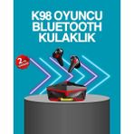Northcity Kablosuz Bluetooth 5.0 Metal Kasa Gaming Kulaklık - Düşük Gecikmeli Oyun ve Spor Performansı - Siyah - Kablosuz Bluetooth Kulaklık