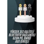 Northcity Karaoke Mikrofon Bluetooth Bağlantılı Aux Girişli Uzun Pil Ömrü - Kablosuz Şarkı Söyleme ve Yüksek Ses Kalitesi - Bluetooth Bağlantılı Karaoke Mikrofon