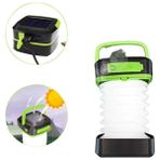 Northcity Katlanabilir 3 Kademeli 1200 Mah Dokunmatik LED Lamba El Feneri – Solar Şarjlı Ahşap Stand