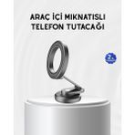 Northcity Manyetik Katlanabilir Araç Telefon Tutucu – Magsafe Uyumlu 360° Güçlü Mıknatıs - Siyah