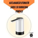 Northcity Taşınabilir Şarjlı Damacana Su Pompası - Hijyenik, Otomatik ve Pratik Çözüm - Beyaz
