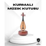 Northcity Ud Figürlü Müzik Kutusu: Zarif Melodili Ahşap Dekoratif Model