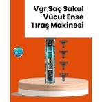 Northcity Vgr V-695 Şarjlı Saç Sakal Tıraş Makinesi - 2600MAH Batarya, Zoom Tarak & 3 Kademeli Motor