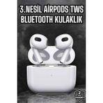 Northcity Yeni Nesil Bluetooth Gürültü Önleyici Kulaklık - Spor ve Yağmurlu Havalarda Kesintisiz Müzik - Beyaz - Siyah