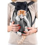 Northern Fashion Ana Kucağı Kedi ve Köpek Taşıma Çantası Kanguru Kedi ve Köpek Taşıma Çantası - Beyaz - Gri