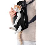 Northern Fashion Ana Kucağı Kedi ve Köpek Taşıma Çantası Kanguru Kedi ve Köpek Taşıma Çantası - Siyah
