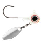 Northland Fishing Tackle Olta Takımı Derin Vee Spin Jig, Thumper Söğüt Bıçaklı Çok Yönlü Walleye İplik Jig, Çok Türlü Yem, Temel Balıkçılık Yemi, 1/8 oz, Beyaz