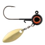 Northland Olta Takımı Derin Vee Spin Jig, Thumper Söğüt Bıçaklı Çok Yönlü Walleye İplik Jig, Çok Türlü Yem, Temel Balıkçılık Yemi, 3/8 oz, Siyah