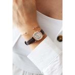 Northwatch Kahverengi Kadın Deri Kordon Rose Gold Yeni Sezon Vintage Kol Saati